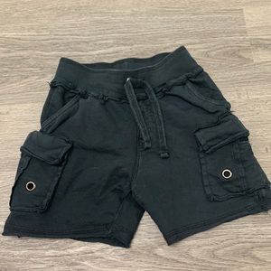 Mish boys black cargo shorts - size 3